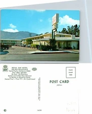 Santa Paula CA Royal Oak Hotel Postcard Unused (46594)