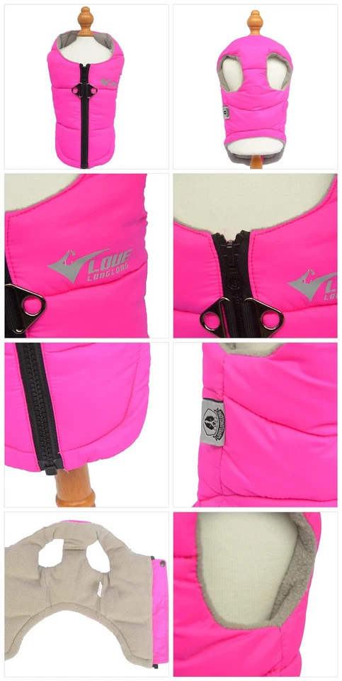 Dog Winter Jacket, Waterproof Windproof Dog Vest for Large Medium Small Dogs - Image 4 of 4