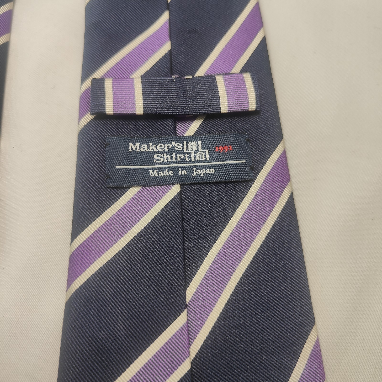 Regent Stripe Purple Well Worn 100% — view 4