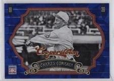 2012 Cooperstown Blue Crystal Collection /499 Charlie Comiskey Charles HOF 0f55