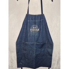 Vtg 90s National Postal Mailhandlers Denim Work Apron Union Made in USA