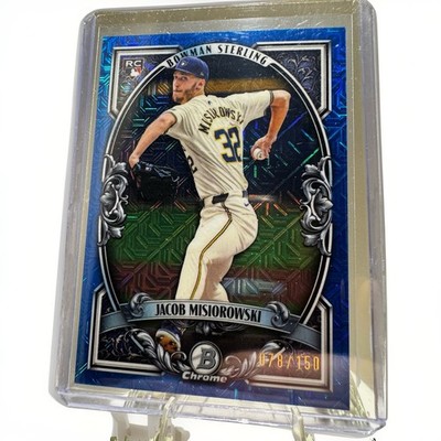 Jacob Misiorowski 2026 Bowman Blue Mojo Refractor RC /150 Brewers