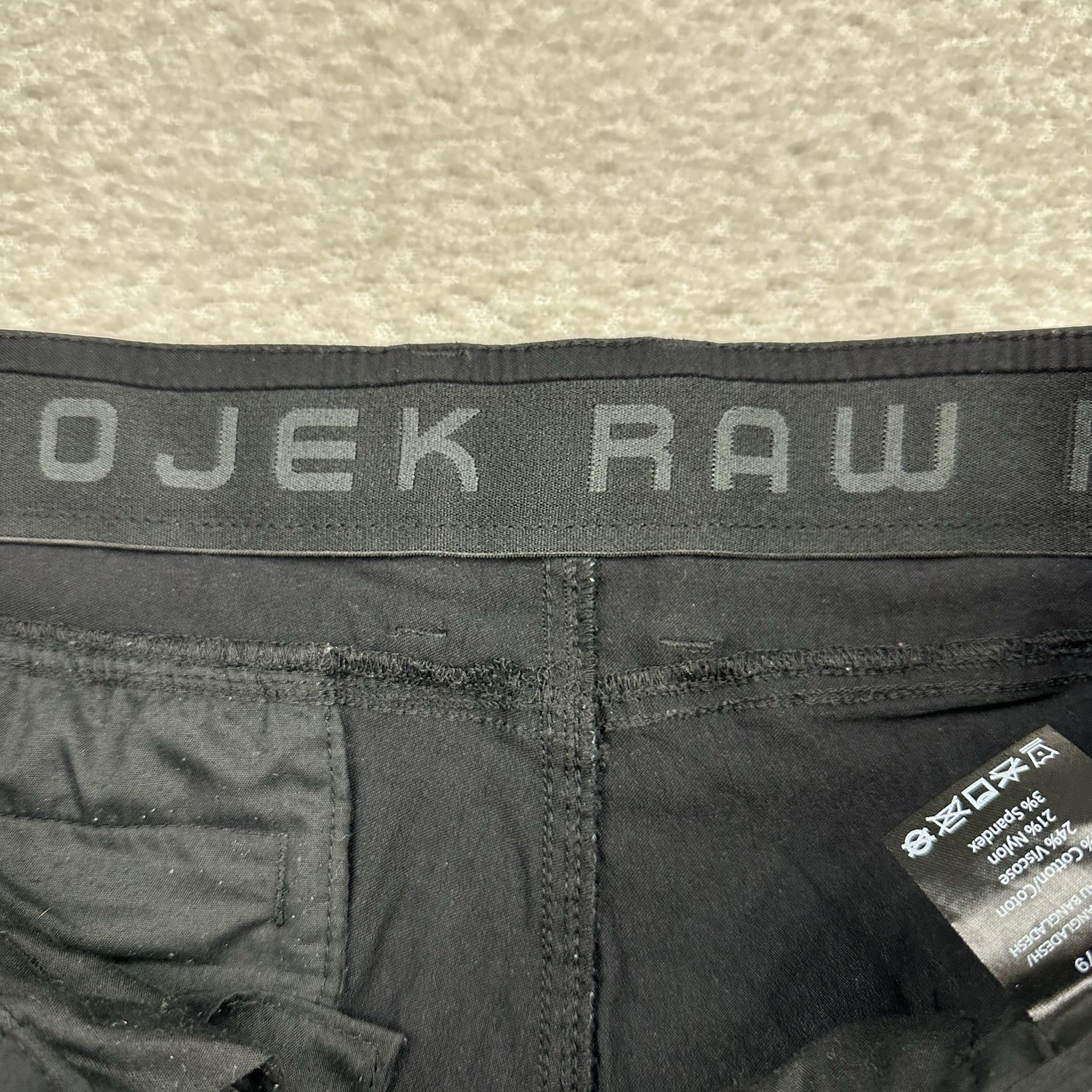 Projek Raw Pro Men's Tech Pants Size 36x28 Tapered Stretch Performance Black