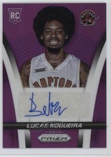 2014-15 Panini Prizm Rookie Purple 18/99 Lucas Nogueira #40 Auto 05jo
