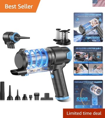 Handheld Car Vacuum Cleaner, 16000PA Air Duster & Hand Held Vacuum