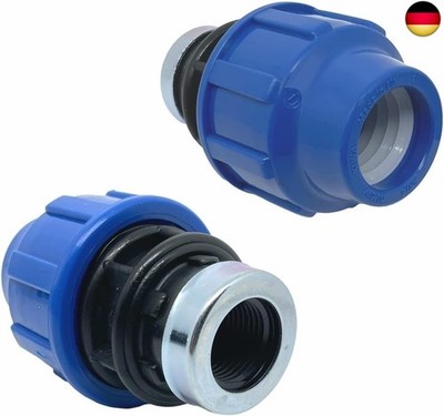 PP Kupplung MDPE 20mm x 3/4 Zoll mit Innengewinde IG - Verschraubung für PE 