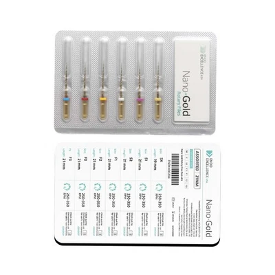 Limes rotatives Nano Gold - 21 mm (paquet de 6) - Photo 1/4