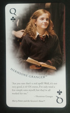 Wizarding World Of Harry Potter Tall Playing Card Hermione Queen Clubs