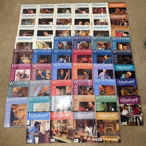 Lot of 52 Woodwork: A Magazine for All Woodworkers Magazines 1990-1999