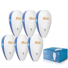 Ultrasonic Electronic Pest Repeller for Mouse, Bugs, Mosquito, Mice, 6 Packs