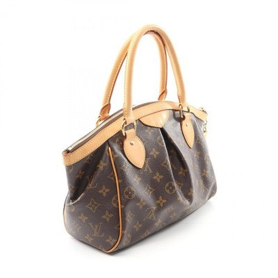 Louis Vuitton Tivoli Handbag Canvas Leather Monogram Brown