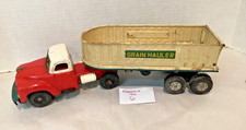 Vintage Japan tin friction grain hauler semi truck