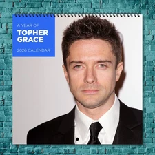 Topher Grace 2026 Wall Calendar, 12-Month Calendar Fan Gift