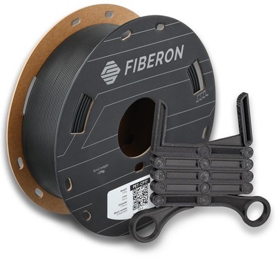 Polymaker PET, 111 - 1.75mm Fiberon Pet-cf17 Black 0.5kg (Hex Code: #302e2f) 