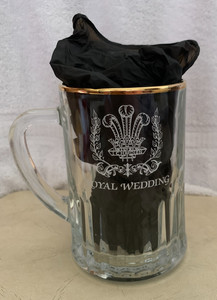 1981 PRINCE CHARLES & LADY DIANA Wedding Commemorative ½ Pint Mug Stein England