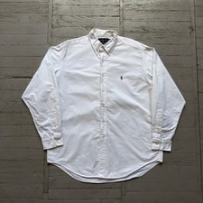 Vintage Polo Ralph Lauren Yarmouth Oxford Button Down Shirt Pony Logo XL White