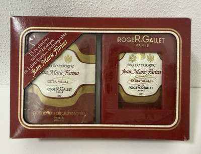 Vintage Roger & Gallet Jean Marie Farina Eau de Cologne Geschenkset OVP