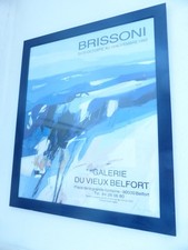 Belle Affiche BRISSONI 1992 galerie de Belfort 