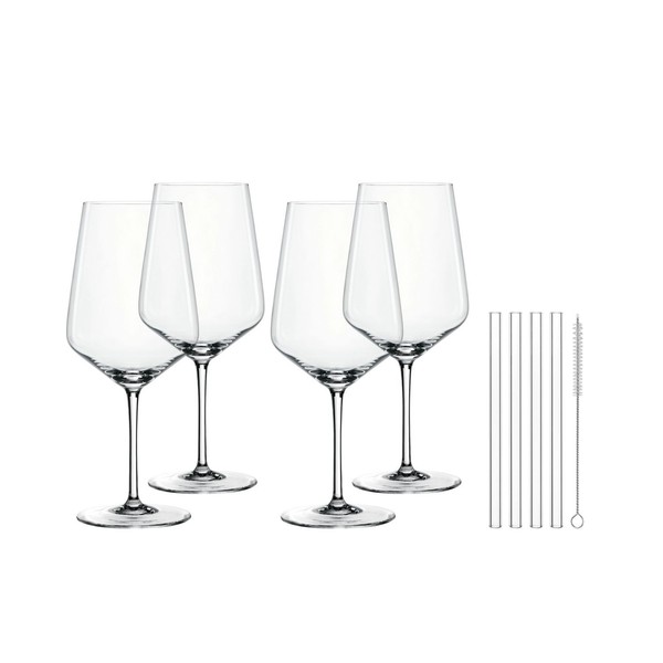 Nachtmann Tastes Good Cocktail-Spritz-Glas 4Er Set Mit Glastrinkhalmen-image