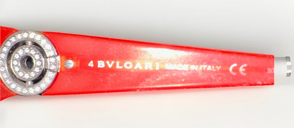 Gafas ópticas Bvlgari ROJAS con logotipo de cristal de Swarovski con estuche Foto 4 de 4