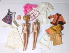 Vintage Barbie Bubble Cut Doll ~ Black Tag Clothes 1960s Lot