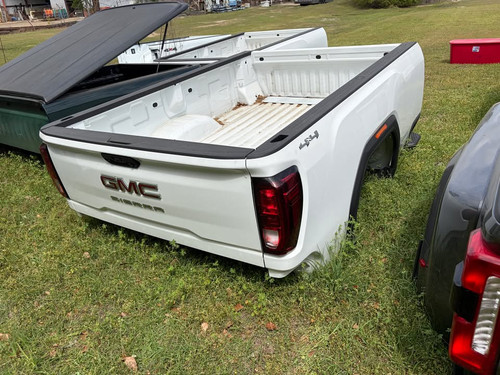New OEM Summit White SRW Long Takeoff Bed Will Fit '19-'26 GMC Sierra 2500 3500