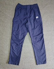 Nike Club Utility Cargo Pants Men Medium Woven Unlined Trousers Navy Navy Blue