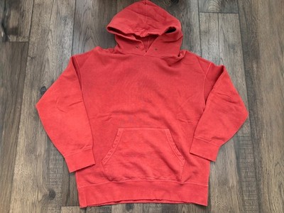 VISVIM Amplus Hoodie P.O. Distressed Uneven Dye Red 2 Sweatshirt 0120105010016