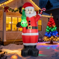 7FT Christmas Giant Inflatable Santa Claus for Outdoor Indoor Home Garden Party