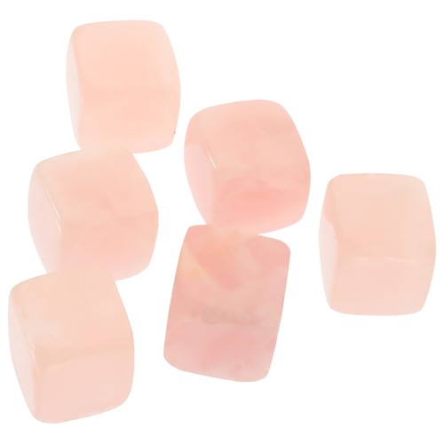6 Pcs Pink Crystal Ice Cubes Miss Chilling Stones for Drinks Reuseable - Picture 3 of 12