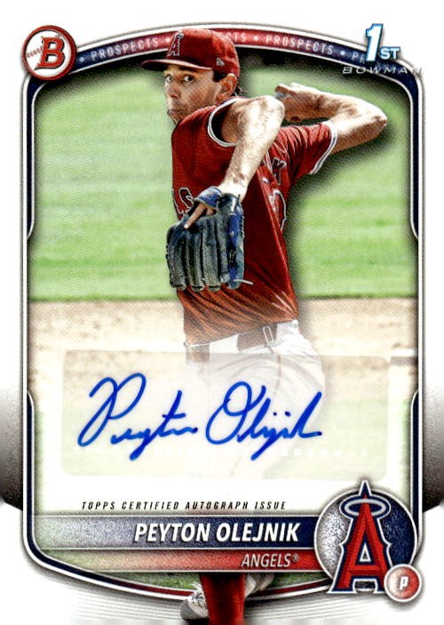 2025 Bowman #BPA-PO Peyton Olejnik Prospect Autographs