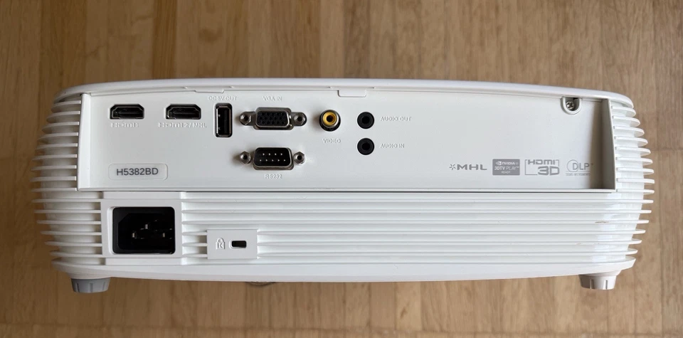 Acer Beamer H5382BD, 720P 1280x720, 3.300 Lumens, Weiß - Bild 4 von 4