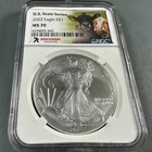 2022 Silver Eagle NGC MS70, U.S. States Series - WISCONSIN (89917)