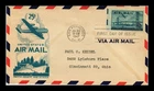 Dr Jim Stamps Fdc Scott C36 Bridge And Stratocruiser Air Mail Ioor Cachet