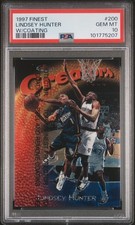 1997 TOPPS FINEST W/COATING #200 LINDSEY HUNTER PSA 10
