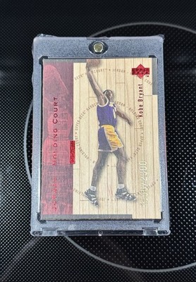 1998 UD Hardcourt Kobe Bryant Michael Jordan Holding Court Red