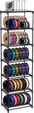 7-Tier Metal Filament Storage Rack for 3D Printers - Tool-Free Assembly