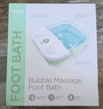 Equate Bubble Massage Foot Bath Toe-Touch Control Massage Rollers White/Green