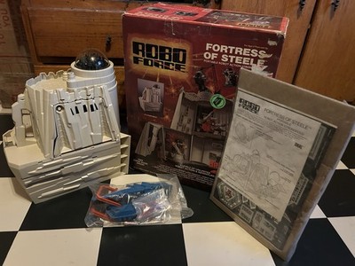 rare Robo Force Fortress Of Steele Ideal vintage playset original box Complete