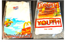 Vintage 1994 Flintstones McDonald's Single Stitch T-Shirt Youth Large NEW SEALED