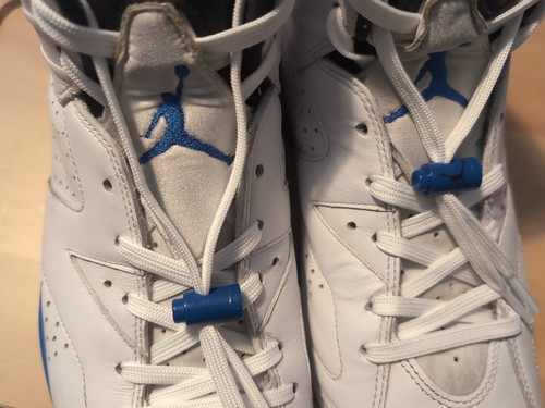 Size 12 Air Jordan 6 Retro Sport Blue 2014 With Lace Locks, No Box - Picture 10 of 20