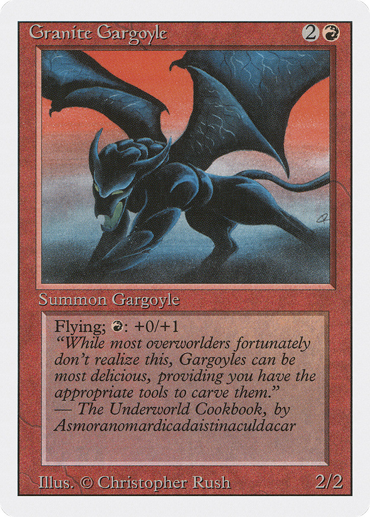 Granite Gargoyle (MP) Revised Edition 3ED Magic MTG