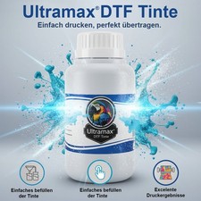 DTF Tinte f. Textildruck 250ml/1000ml CMYK White f. Epson DX5 L1800 XP600 i3200