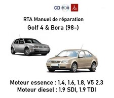 RTA Revue technique Manuel de réparation Golf 4 & Bora (98-) (CD)