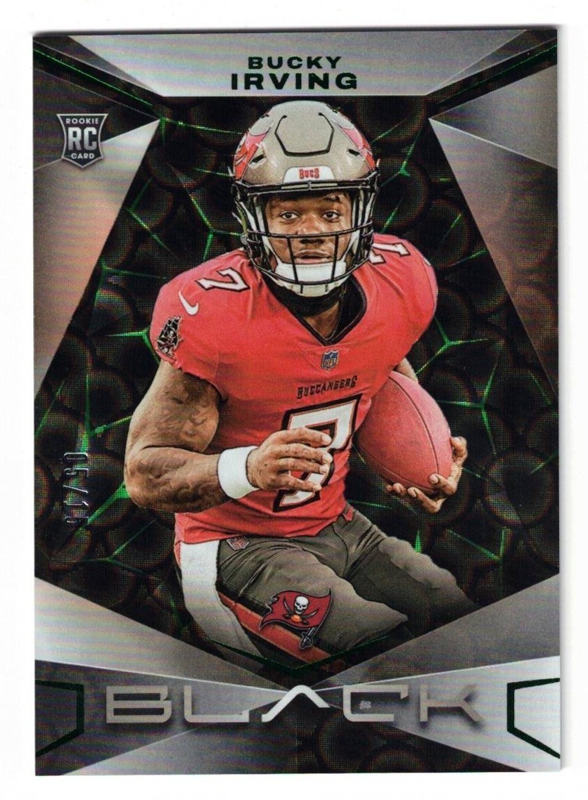 2024 PANINI BLACK GREEN CIRCLES #115 BUCKY IRVING RC 05/15 NICE CARD !! SHARP !!