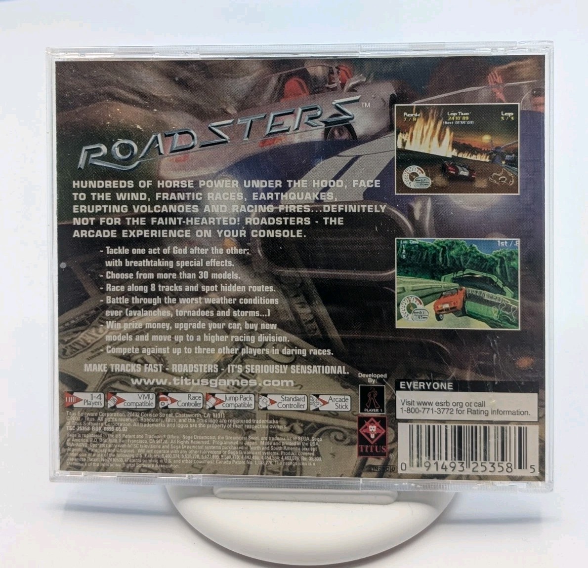 Roadsters Sega Dreamcast Complete with Manual CIB Authentic Tested