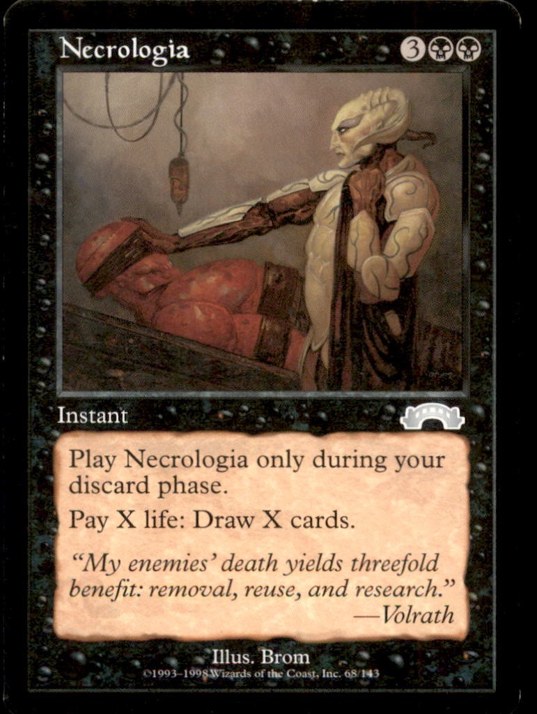 Necrologia LP Light Play Exodus MTG [7909]