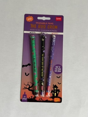 Legami The Boo Crew Erasable Gel Pen Set - Limited Edition   Discontinued