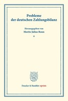 Rudolf Meerwarth (U. A.) | Probleme Der Deutschen Zahlungsbilanz. | Taschenbuch