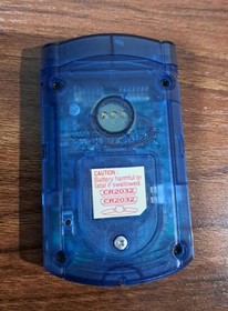 Sega Dreamcast VMU Visual Memory Unit Memory Card LCD Screen Blue Clear